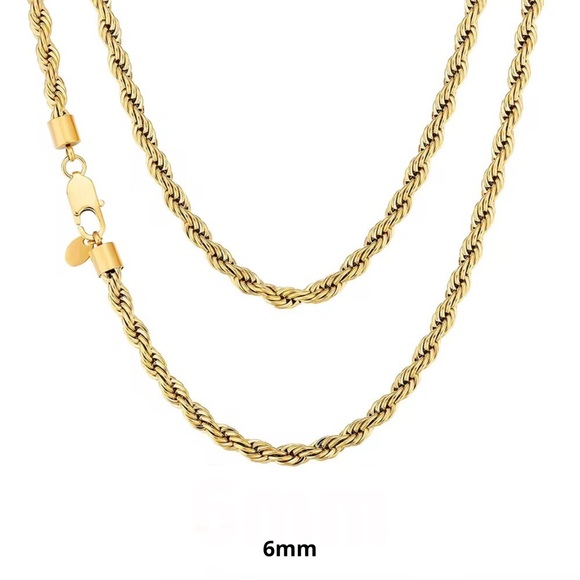 6mm Rope Chains Stainless Steel - Picture 5 of 5